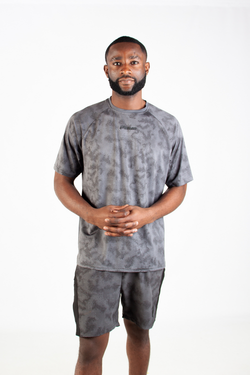PRIMO GREY DOTTED TEE