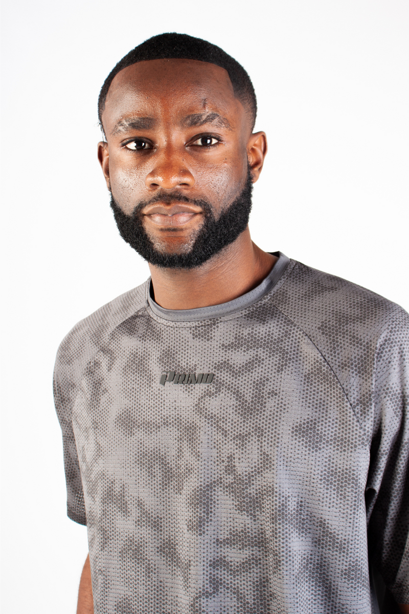 PRIMO GREY DOTTED TEE