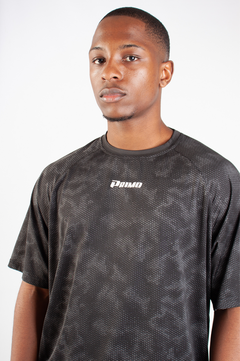 PRIMO BLACK DOTTED TEE