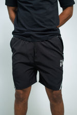 Mens Black Primo Micro Fibre Run Shorts With Zip