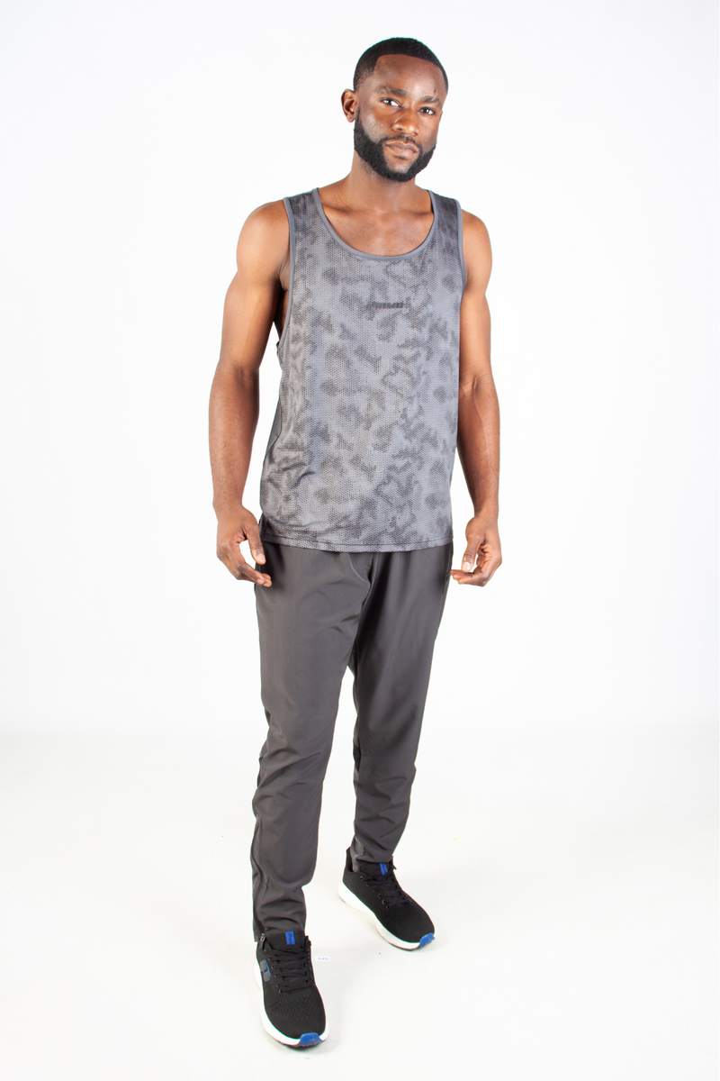 PRIMO ENDLESS GREY DOTTED MICROFIBRE PANT