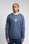 NAVY ESSENTIAL V FLOSS SWEATER