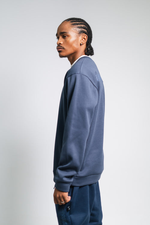 NAVY ESSENTIAL V FLOSS SWEATER