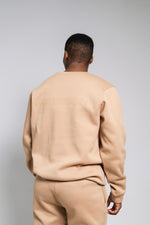 TAN ESSENTIAL V FLOSS SWEATER