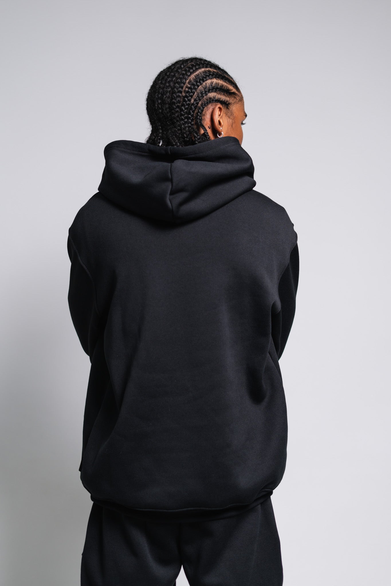 BLACK CLASSIC FLEECE HOODY