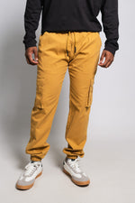 CARAMEL TWILL CARGO JOGGER