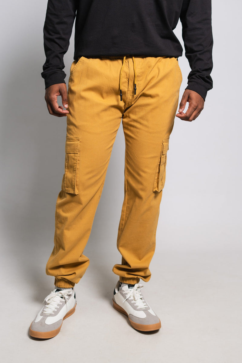 CARAMEL TWILL CARGO JOGGER