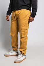 CARAMEL TWILL CARGO JOGGER