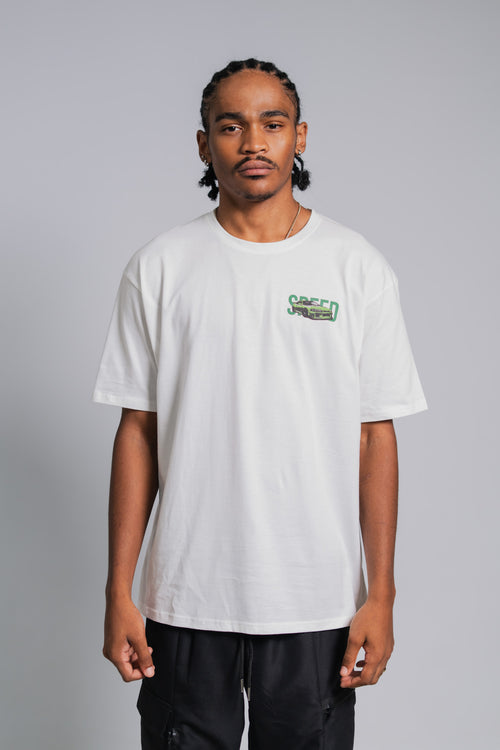 WHITE SPEED FASH TEE