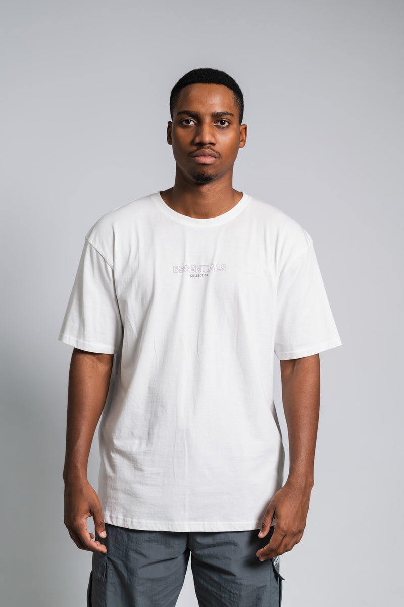 WHITE ESSENTIALS FASH TEE