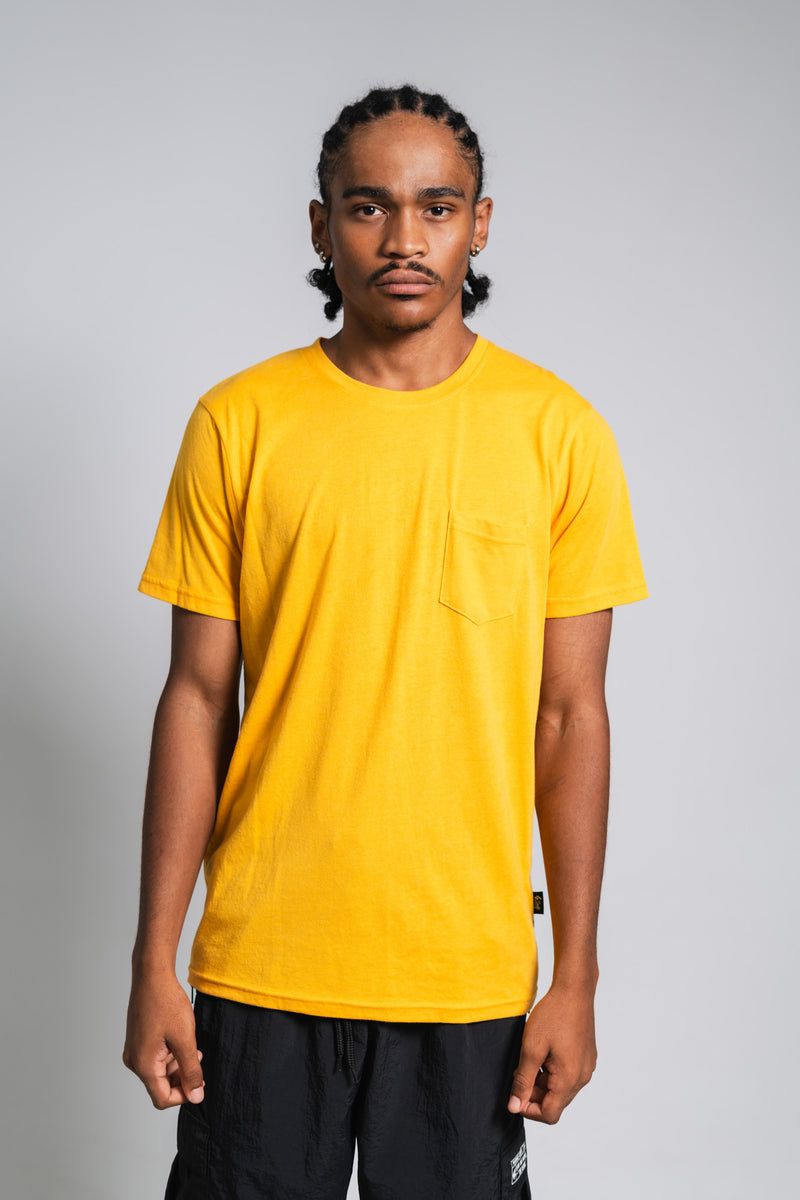 BRIGHT LEMON POCKET TEE