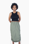 SAGE TASLON CARGO SKIRT