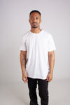 WHITE CREW NECK TEE