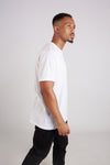 WHITE CREW NECK TEE