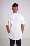 WHITE CREW NECK TEE