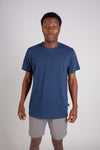 NAVY CREW NECK TEE