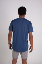 NAVY CREW NECK TEE