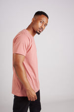 PINK CREW NECK TEE