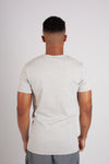 GREY MELANGE 460  RIBBED FITTED TEE