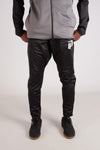 BLACK TRIACETATE JOGGER WITH ZIPS