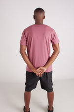 MAUVE V- NECK TEE