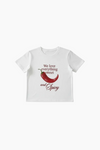 LADIES WHITE ''SWEET & SPICY" SLIM FIT TEE