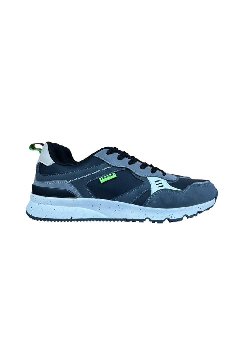 PRIMO BLACK/LIME COLOUR BLOCK SNEAKER