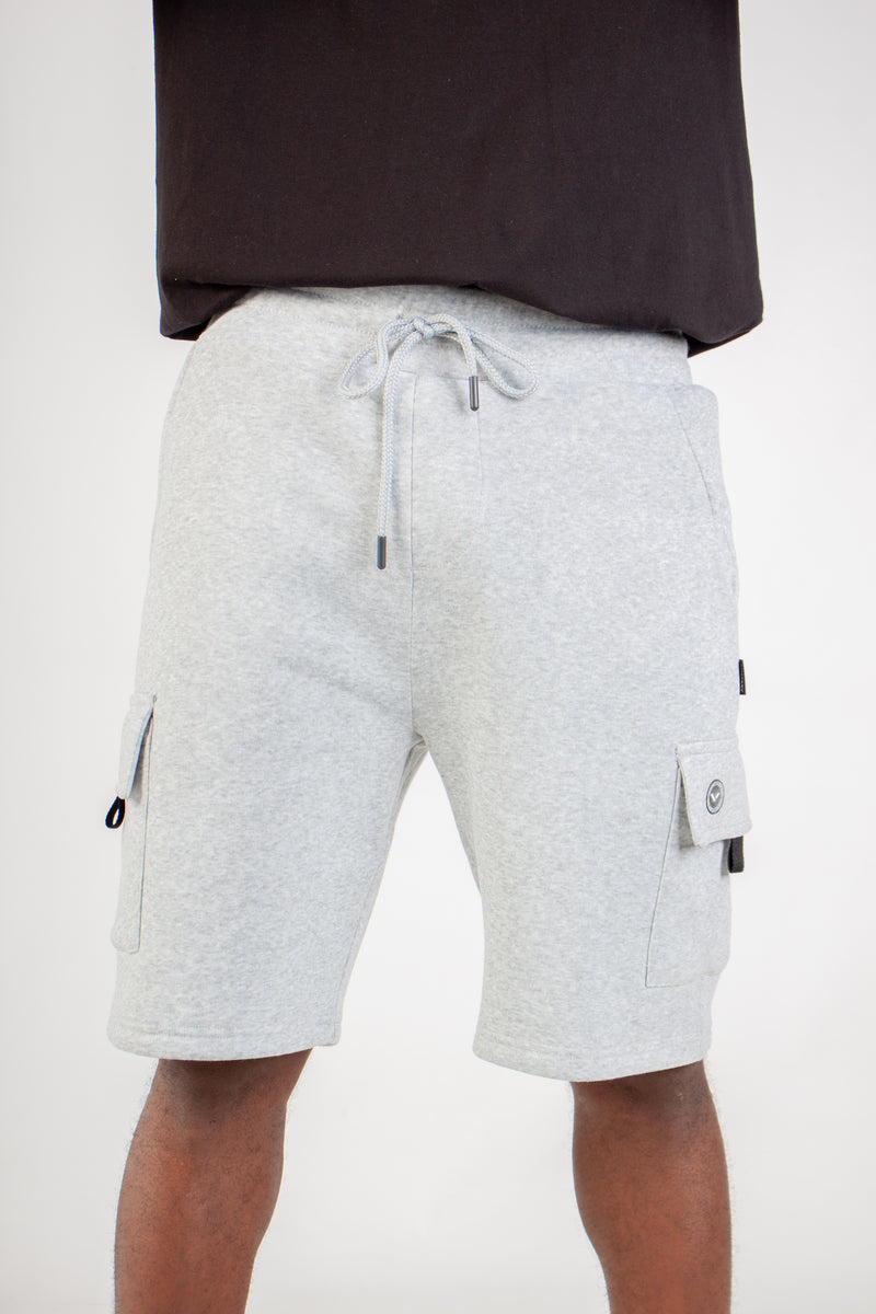 GREY MELANGE CARGO SHORT