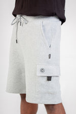 GREY MELANGE CARGO SHORT