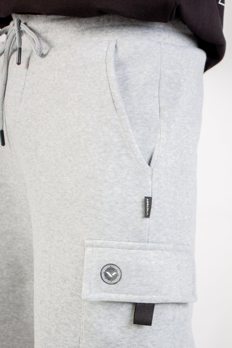 GREY MELANGE CARGO SHORT