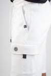 WHITE CARGO SHORT