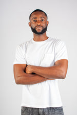 WHITE POCKET TEE