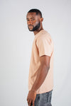 TAUPE CREW NECK T-SHIRT