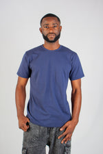 NAVY CREW NECK T-SHIRT
