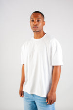 WHITE CREW NECK TEE