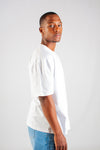 WHITE CREW NECK TEE