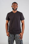BLACK V-NECK T-SHIRT