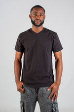 BLACK V-NECK T-SHIRT