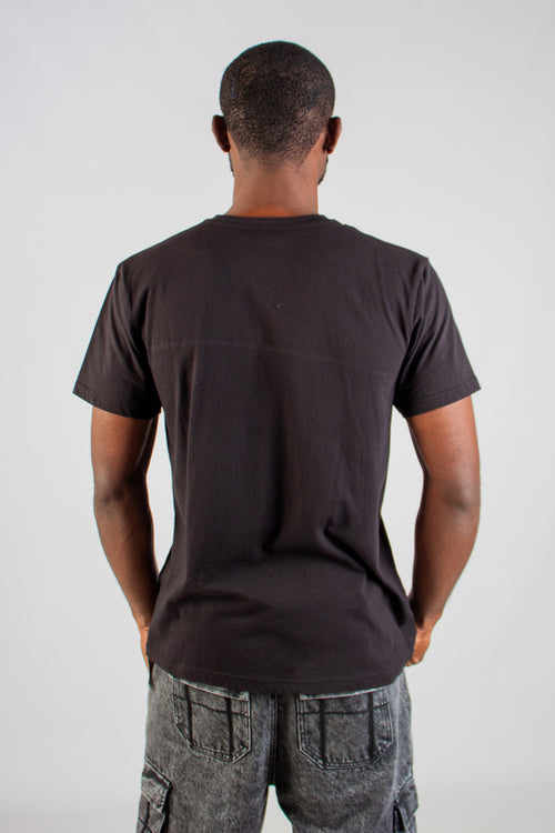 BLACK V-NECK T-SHIRT