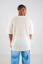 CREAM CROCHET T-SHIRT