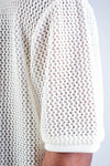 CREAM CROCHET T-SHIRT