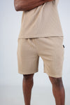 TAUPE JACQUARD KNIT SHORT