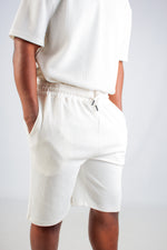 CREAM JACQUARD KNIT SHORT