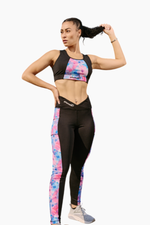 FLORAL AOP ACTIVE BRA