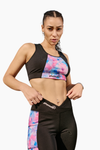 FLORAL AOP ACTIVE BRA