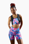 FLORAL AOP CYCLE SHORTS