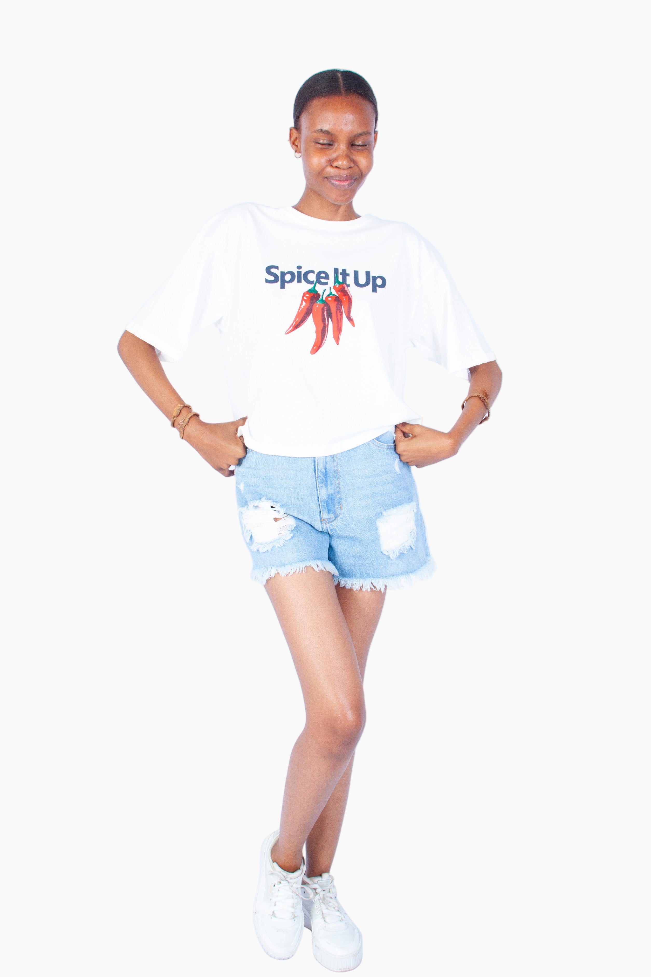 'SPICE IT UP' BOXY TEE
