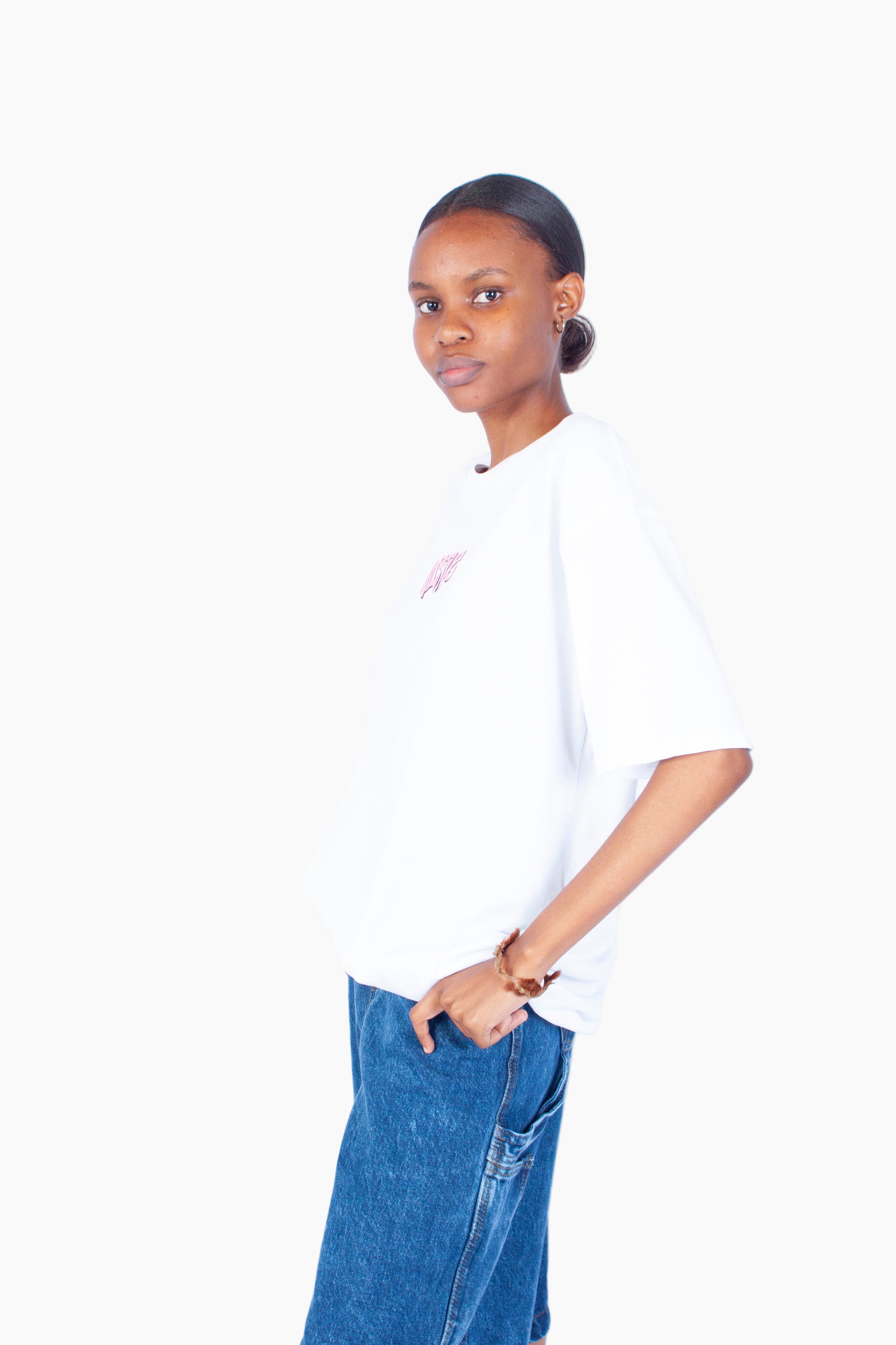 'HUSTLE' CREW NECK OVERSIZED TEES