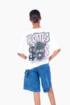 'HUSTLE' CREW NECK OVERSIZED TEES