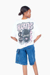 'HUSTLE' CREW NECK OVERSIZED TEES